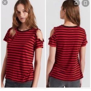 Nwt current Elliot top with cut out heart size 0